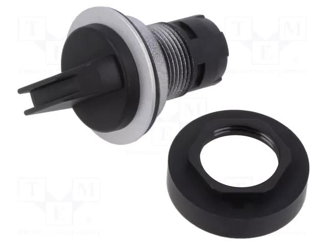 Switch: rotary; 22mm; Stabl.pos: 3; IP65; RONTRON-R-JUWEL; Pos: 3 SCHLEGEL RRJWB-514
