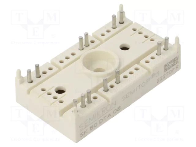 Module: diode-thyristor; 800V; 81A; T45; SEMITOP3; Ufmax: 1.85V SEMIKRON DANFOSS SK80DTA08