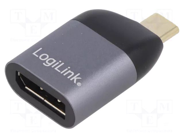 Adapter; USB 3.2; DisplayPort socket,USB C plug; gold-plated LOGILINK CUA0204