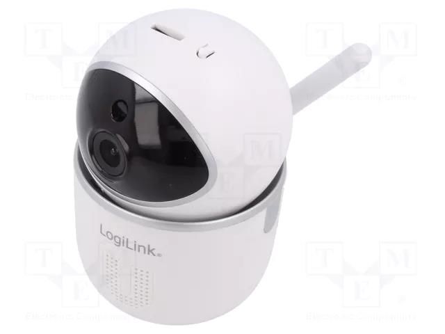 Camera IP; white; USB B micro socket; 1.2m; free-standing; 355° LOGILINK SH0117