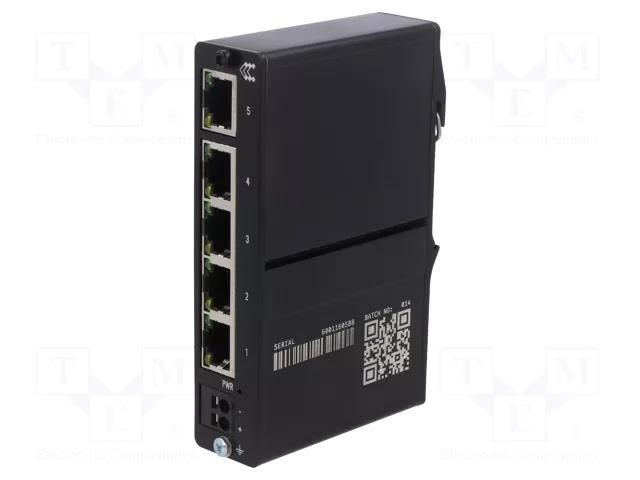 Switch Ethernet; unmanaged; Number of ports: 5; 9÷30VDC; RJ45; TSW TELTONIKA TSW114