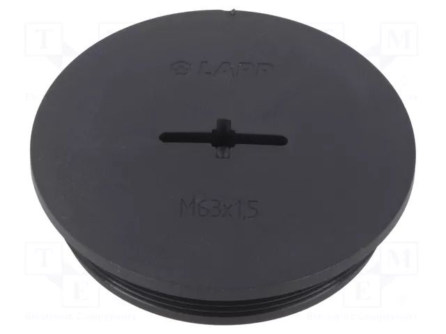 Stopper; M63; 1.5; IP68; polyamide; black; SKINDICHT®; with seal LAPP BLK-GL-M63+O-R9005