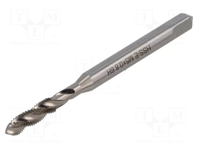 Tap; M5; 0.8; Holder: machine; high speed steel cobalt HSS-Co ALPEN-MAYKESTAG ALP.71400500100