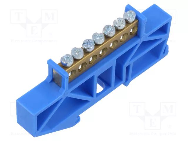 Connector: terminal block; for DIN rail mounting; blue; ways: 1 PAWBOL PE.4044