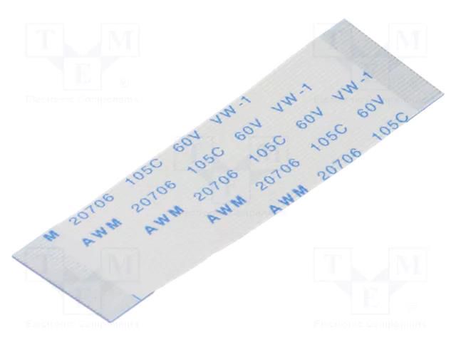 FFC tape; Cores: 30; Tape ph: 0.5mm; L: 50mm; 500mA; 60V; FFC5-TIN GCT 05-30-A-0050-A