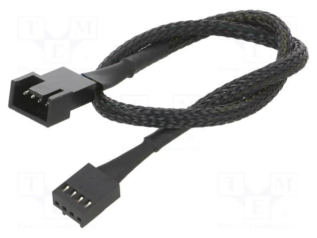 Wire: for fan supplying; Plug: straight; 0.3m; extender Akasa AK-CBFA01-30
