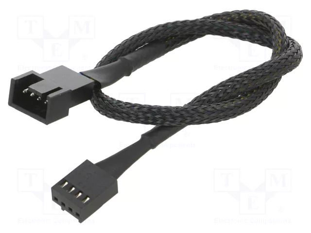 Wire: for fan supplying; Plug: straight; 0.3m; extender Akasa AK-CBFA01-30