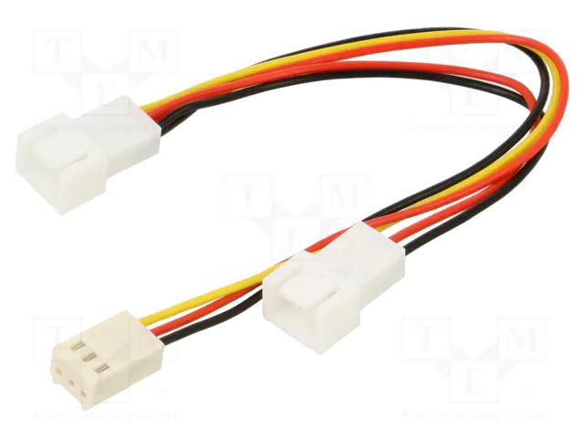 Wire: for fan supplying; Plug: straight; splitter 2x; 3pin x3 Akasa AK-FY320