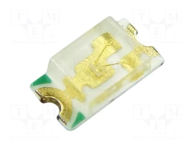 LED; green; SMD; 0603; 250÷800mcd; 2.8÷3.7VDC; 1.6x0.8x0.6mm; 140° QT-Brightek Corporation QBLP601-IG