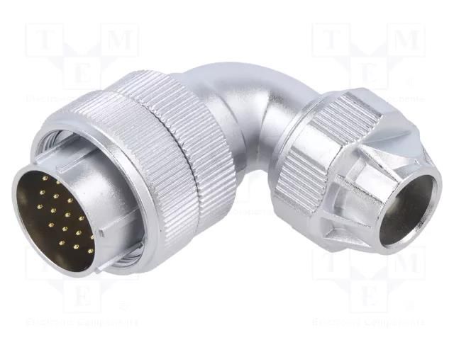Connector: circular; plug; male; PIN: 19; IP65; WF24; 9÷10.5mm; 5A WEIPU WF24J19TU1