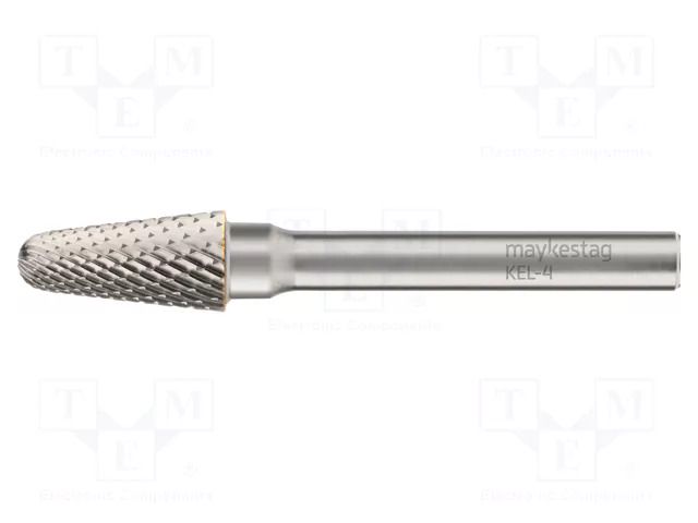 Rotary burr; Ø: 6mm; L: 48mm; metal; Working part len: 18mm; rod 3mm ALPEN-MAYKESTAG ALP.789403106100