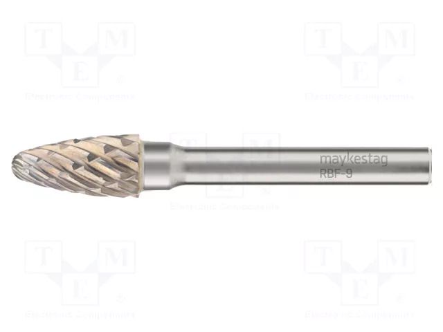 Rotary burr; Ø: 8mm; L: 65mm; Working part len: 18mm; 6mm; metal; 9 ALPEN-MAYKESTAG ALP.788906108100