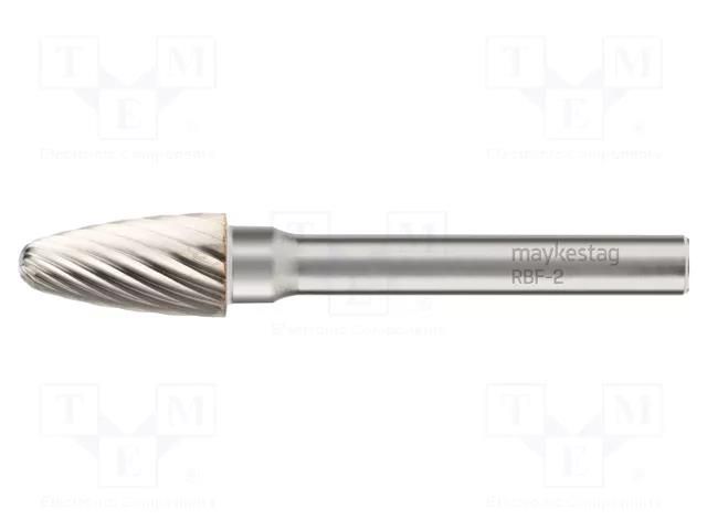 Rotary burr; Ø: 8mm; L: 63mm; metal; Working part len: 18mm; rod 6mm ALPEN-MAYKESTAG ALP.788206108100