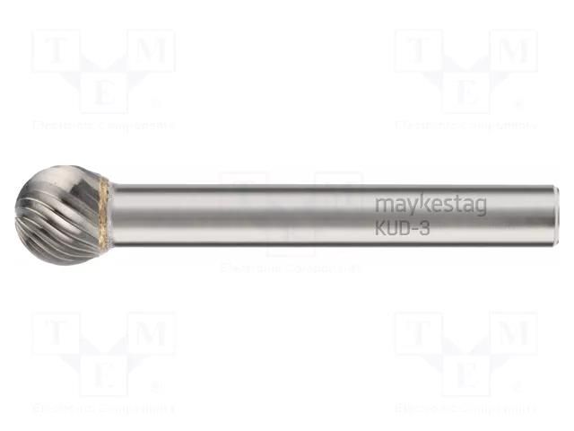 Rotary burr; Ø: 4mm; L: 50mm; metal; Working part len: 3mm; rod 6mm ALPEN-MAYKESTAG ALP.787306104100