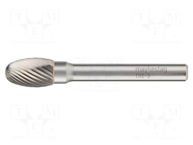 Rotary burr; Ø: 8mm; L: 58mm; metal; Working part len: 13mm; rod 6mm ALPEN-MAYKESTAG ALP.786306108100