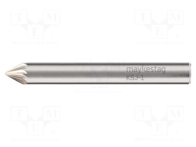 Rotary burr; Ø: 4mm; L: 50mm; metal; Working part len: 4mm; rod 6mm ALPEN-MAYKESTAG ALP.785306104100