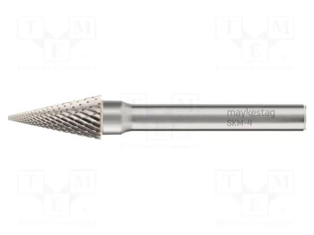 Rotary burr; Ø: 8mm; L: 63mm; metal; Working part len: 18mm; rod 6mm ALPEN-MAYKESTAG ALP.783406108100