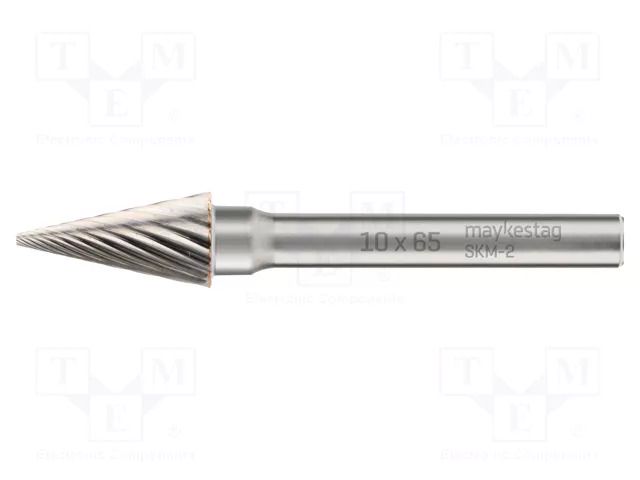 Rotary burr; Ø: 10mm; L: 65mm; Holder: plunger; 6mm; metal ALPEN-MAYKESTAG ALP.783206110100