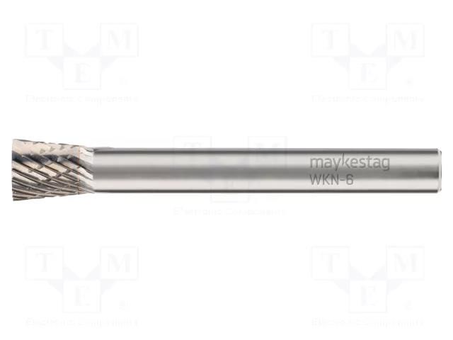 Rotary burr; Ø: 10mm; L: 55mm; metal; Working part len: 10mm; 6 ALPEN-MAYKESTAG ALP.781606110100