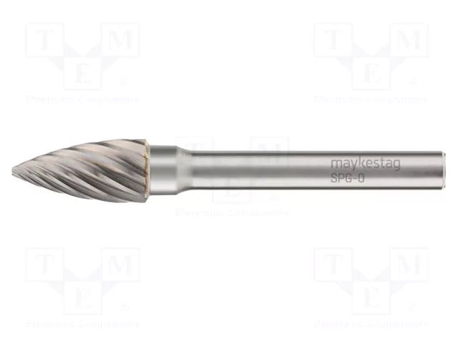 Rotary burr; Ø: 10mm; L: 10mm; Working part len: 20mm; 6mm; 0 ALPEN-MAYKESTAG ALP.780006110100