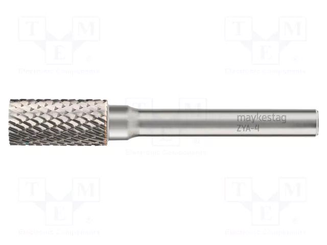 Rotary burr; Ø: 6mm; L: 43mm; Working part len: 13mm; 3mm; metal; 4 ALPEN-MAYKESTAG ALP.777403106100