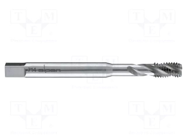Tap; high speed steel cobalt HSS-Co; M12; 1.75; for blind holes ALPEN-MAYKESTAG ALP.71401200100