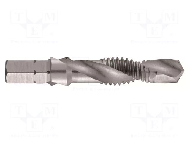 Tap; M8; 1.25; Holder: hexagonal; 1/4"; high speed steel ALPEN-MAYKESTAG ALP.70300800100