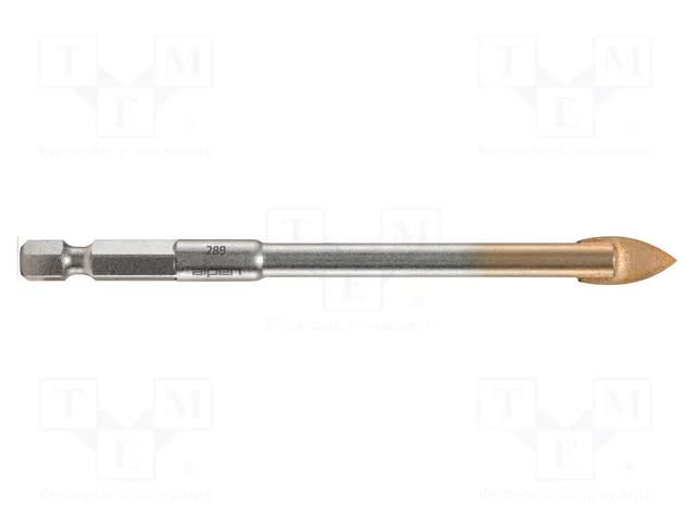 Drill bit; Ø: 8mm; ceramics,glass; 1/4" (E6,3mm); PROFI GLAS ALPEN-MAYKESTAG ALP.28900800100