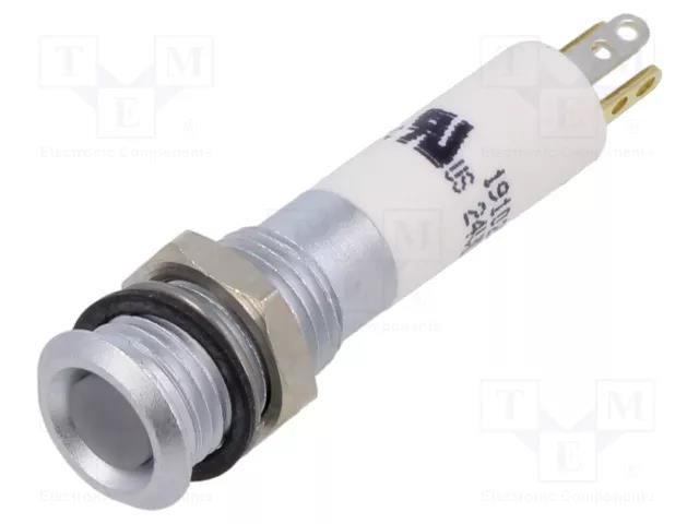 Indicator: LED; superflat; red/green/yellow; 24VDC; Ø8mm; IP67 CML INNOVATIVE TECHNOLOGIES 19102354