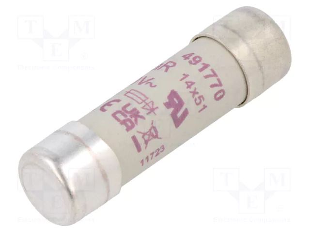 Fuse: fuse; 50A; 690VAC; 700VDC; aR; 14x51mm DF ELECTRIC 491770
