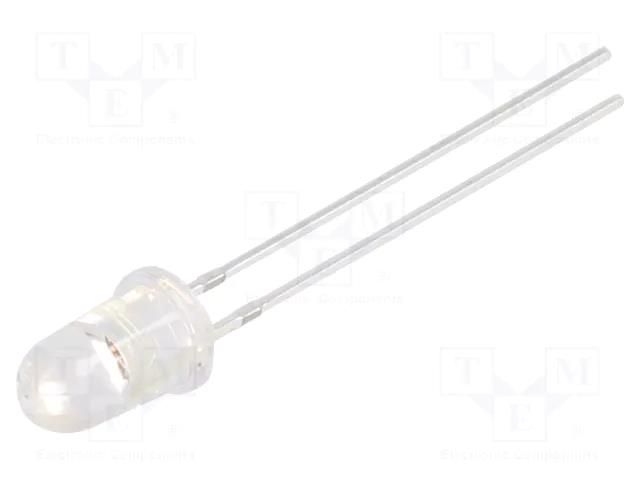 LED; orange; 5mm; 15°; Front: convex; 2.1÷2.6VDC; No.of term: 2 OPTOSUPPLY OS5OKE5211A