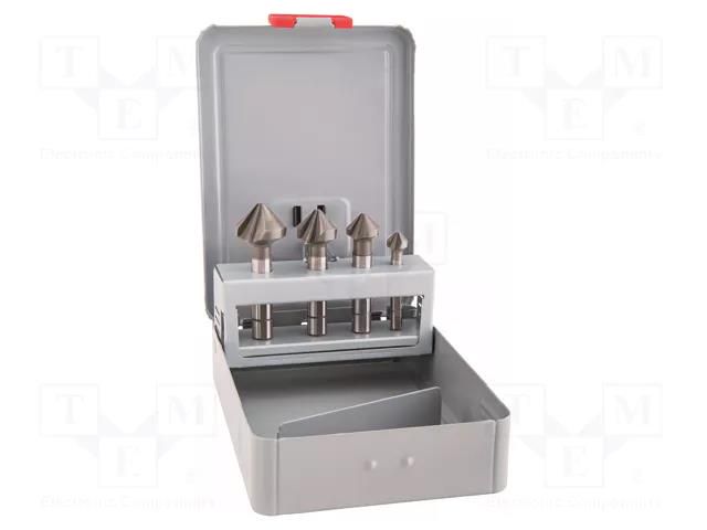 Countersink; high speed steel cobalt HSS-Co; 4pcs. ALPEN-MAYKESTAG ALP.238000004100
