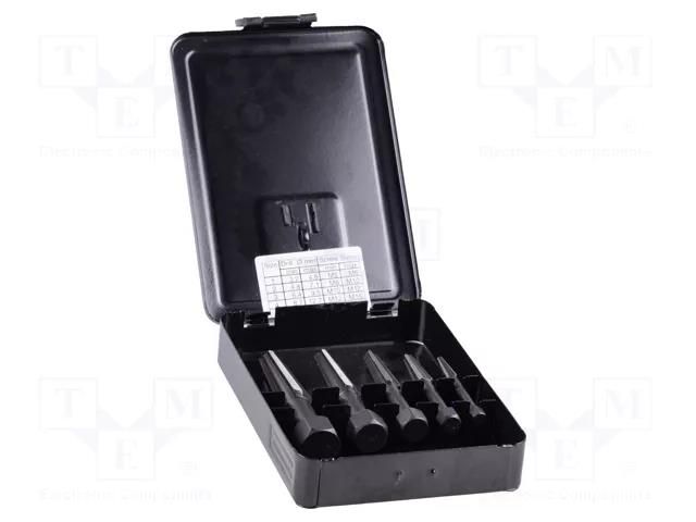 Kit: screw extractor; Range of val: M5-M18; 5pcs. ALPEN-MAYKESTAG ALP.902003100