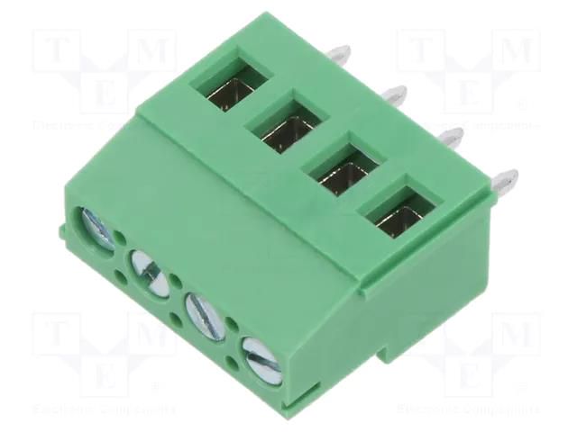 Connector: PCB terminal block; terminal; 16A; 300V; angled 90° ADAM TECH EB147A-04-C