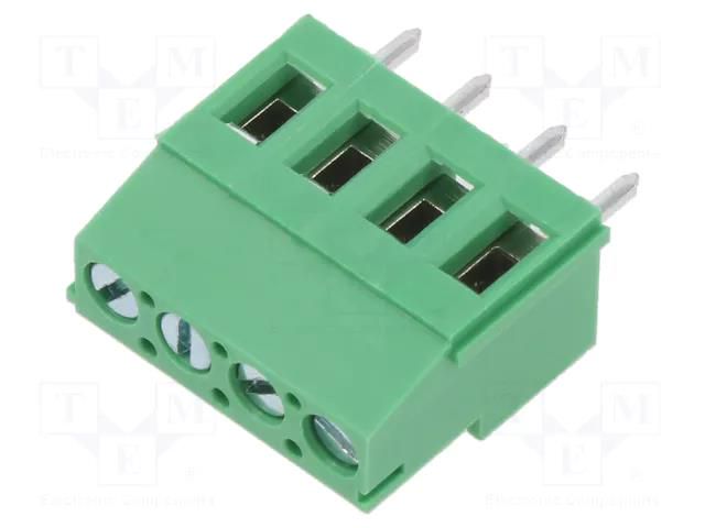 Connector: PCB terminal block; terminal; 16A; 300V; angled 90° ADAM TECH EB147A-04-D