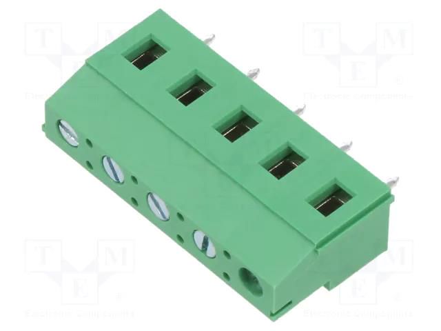 Connector: PCB terminal block; terminal; 16A; 300V; angled 90° ADAM TECH EB147A-05-M