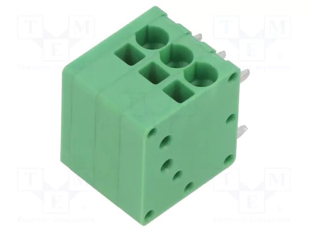 Connector: PCB terminal block; terminal; 10A; 300V; angled 90° ADAM TECH EB163A-03-A