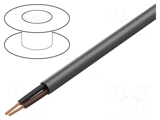 Wire; EcoCable Mini; 2x28AWG; unshielded; 300V; 30.5m; Cu; stranded ALPHA WIRE 78002-SL005