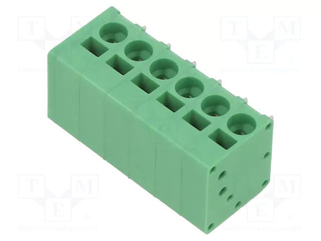 Connector: PCB terminal block; terminal; 20A; 300V; angled 90° ADAM TECH EB163A-06-C