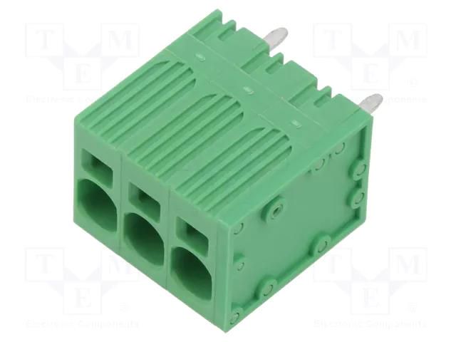 Connector: PCB terminal block; terminal; 40A; 600V; straight; 1x3 ADAM TECH EB167A-03-M-180