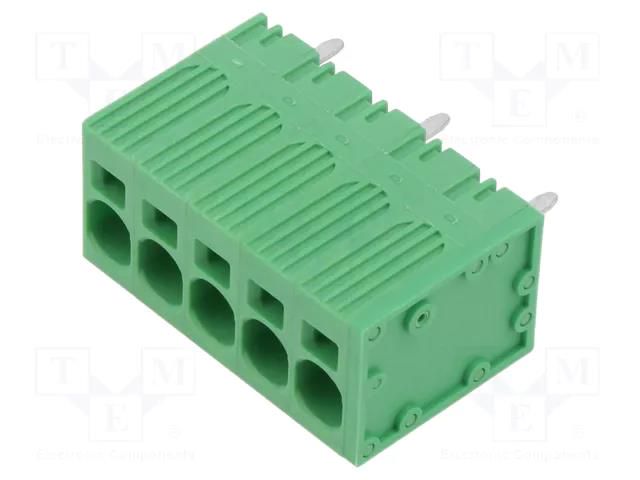 Connector: PCB terminal block; terminal; 40A; 600V; straight; 1x5 ADAM TECH EB167A-05-M-180