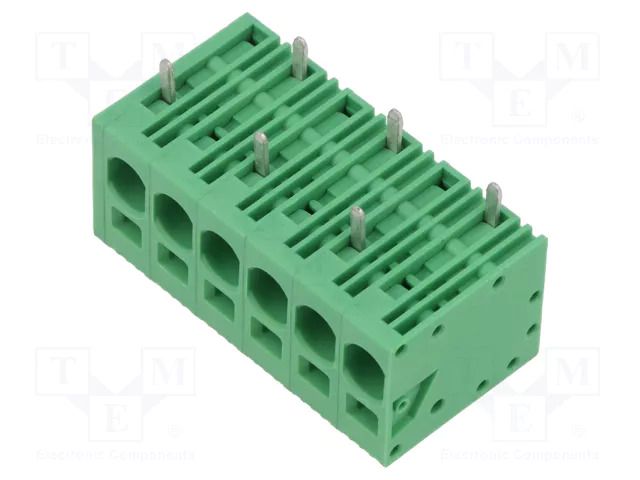 Connector: PCB terminal block; terminal; 40A; 600V; angled 90° ADAM TECH EB167A-06-M