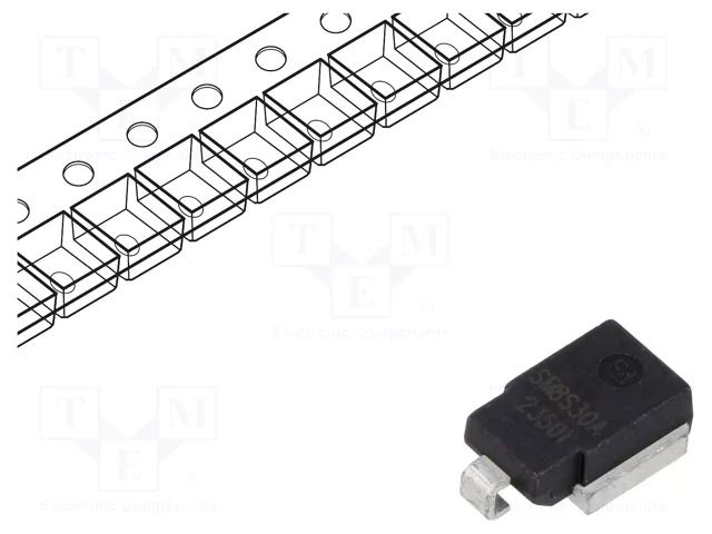 Diode: TVS; 6.6kW; 33.3÷36.8V; 136A; unidirectional; DO218AB; reel SMC DIODE SOLUTIONS SM8S30ATR-SMC