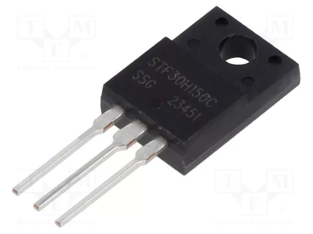 Diode: Schottky rectifying; THT; 150V; 30A; ITO220AB; Ufmax: 790mV SMC DIODE SOLUTIONS STF30H150C-SMC
