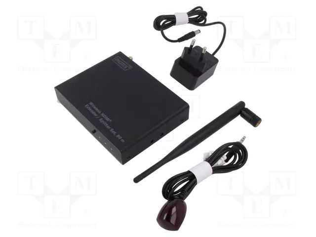 HDMI extender; DC socket,HDMI socket; Full HD 1080p,HDCP; metal DIGITUS DS-55315