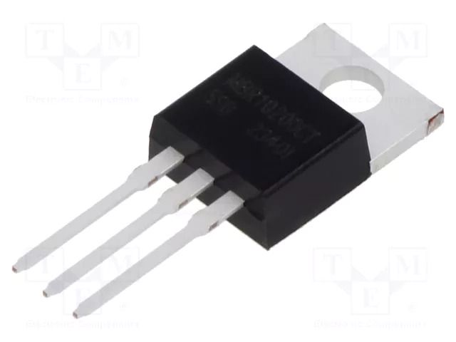 Diode: Schottky rectifying; THT; 200V; 10A; TO220AB; Ufmax: 980mV SMC DIODE SOLUTIONS MBR10200CT-SMC