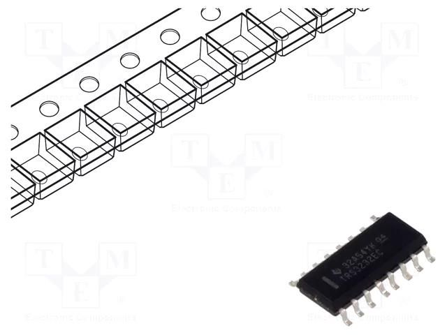 IC: interface; receiver,line driver; RS232; 250kbps; SOIC16 TEXAS INSTRUMENTS TRS3232ECDR