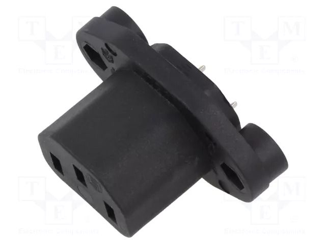 Female; for panel mounting,screw; socket; 250V; 10A SCHURTER 6182.0004