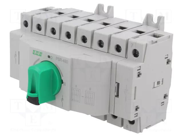 Module: mains-generator switch; Poles: 4; 415VAC; 80A; IP20 F&F PSR-480