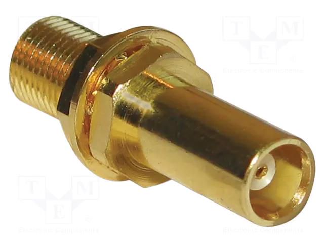 Adapter; MCX female,both sides; Insulation: PTFE; 50Ω; brass; 6GHz AMPHENOL RF 252171